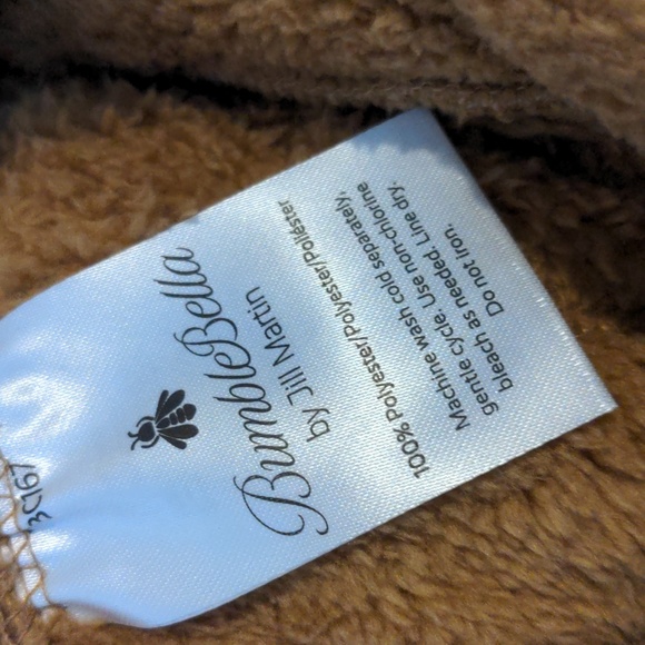 FALL FASHION BumbleBella Caramel Snow Leopard Snuggly XL 1X Jacket Thumb holes! - Picture 10 of 11